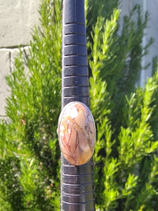 Jewelry - Brecciated Mookaite Silver Plated Gemstone Ring